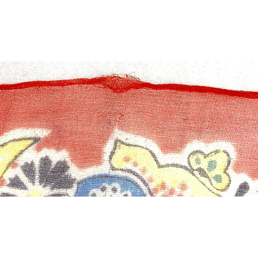 New York World's Fair Printed Silk Scarf Hankie Hanky 12 x 13" Sheer - Picture 7 of 8